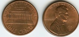 Etats-Unis USA 1 Cent 1991 D KM 201b - 1959-…: Lincoln, Memorial Reverse