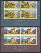 LIECHTENSTEIN.-EUROPA-CEPT 2017.-TEMA:"CASTILLOS - CASTLES - CHATEAUX - CASTELLI - SCHLÖSSER".- BLOCK De 4 INFERIOR HOJA - 2017