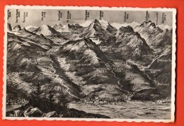 IAZ-27  Panorama Aigle Bex Villars Plambuit. Visa Censure 1939 ACF.  Sartori  2644 - Aigle