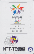 RARE TC JAPON / 271-800083 - HIBOU Jeux Olympiques NAGANO / NTT TE - OWL OLYMPIC GAMES JAPAN Free PC - 3934 - Olympic Games