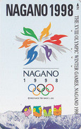 Télécarte JAPON / 271-800042 - HIBOU Jeux Olympiques NAGANO - OWL Bird OLYMPIC GAMES JAPAN Free Phonecard - EULE 3938 - Jeux Olympiques