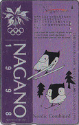 TC ARGENT JAPON / 271-03202 - HIBOU Jeux Olympiques NAGANO SKI NORDIQUE - OWL OLYMPIC GAMES JAPAN SILVER Free Pc  3941 - Olympic Games