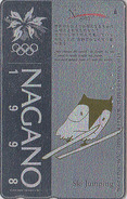 TC ARGENT JAPON / 271-03309 - HIBOU J.O NAGANO / SAUT A SKI JUMPING - OWL OLYMPIC GAMES SILVER JAPAN Free Pc  3947 - Olympische Spelen