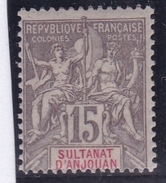 Anjouan N° 15 Neuf * - Unused Stamps