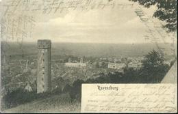 Rarität Ravensburg Turm Blick Auf Die Stadt 11.5.1906 Von Ravensburg Nach Altshausen - Ravensburg