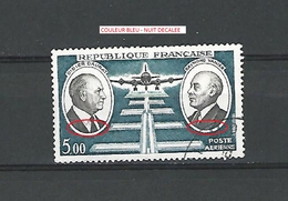 VARIÉTÉS FRANCE  1971 N° 46  AÉRIENS  DIDIER DAURAT ET RAYMOND VANIER  PHOSPHORESCENTE  5.00 OBLITÉRÉ - Used Stamps