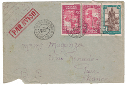 1942 - BON AFFRANCHISSEMENT à 3F50  SUR LETTRE MILITAIRE DU SOUDAN FRANÇAIS CAD BAMAKO POUR LA FRANCE - Covers & Documents