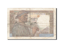 Billet, France, 10 Francs, 1941, 1943-09-09, TB, Fayette:8.9, KM:99d - 10 F 1941-1949 ''Mineur''