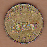 AC -  A.R.C.S. ALL ROUND CAR SERVICE TOKEN JETON - Monetary/Of Necessity