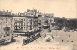 26-VALENCE- PANORAMA DE LA PLACE DE LA REPUBLIQUE - Valence