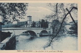 CPA 09 - VARILHES - Le Clocher Et Le Pont Sur L'Ariége - Varilhes