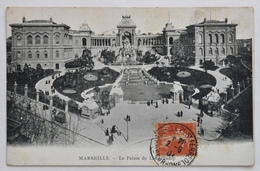 CARTOLINA  " MARSEILLE - LE PALACE DE LONGCHAMP " VIAGGIATA 1907 - Cinq Avenues, Chave, Blancarde, Chutes Lavies