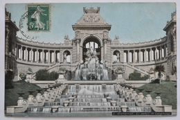 CARTOLINA  " MARSEILLE -  LE PALACE DE LONGCHAMP " VIAGGIATA 1908 - Cinq Avenues, Chave, Blancarde, Chutes Lavies