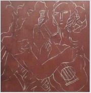 STRACHAN (Grande-Bretagne) - Linographie - Musicians - 1970 - 31 X 29,5 Cm - Encadré - Oeuvre Originale Unique Et Signée - Stampe & Incisioni