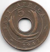 East Africa 5 Cents 1942 SA   Km 25.2    VF - Britse Kolonie
