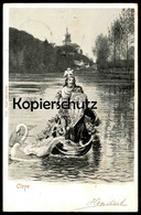 ALTE POSTKARTE CLEVE LOHENGRIN KERMISDAHL SCHWANENBURG Kleve Schwan Sage Boot Sohn Parzival Ansichtskarte Cpa Postcard - Kleve