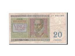 Billet, Belgique, 20 Francs, 1956, 1956-04-03, KM:132b, B+ - 20 Francs