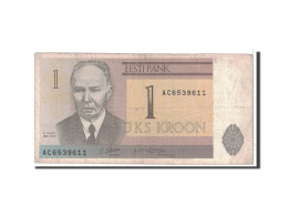 Billet, Estonia, 1 Kroon, 1992, Undated, KM:69a, TB - Estonie
