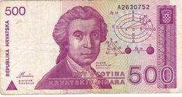 CROATIA - HRVATSKA -  500 Dinara 1991 - Croacia