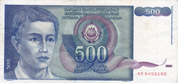 Yugoslavia , SFRJ  500  Dinara 1990 - Jugoslavia