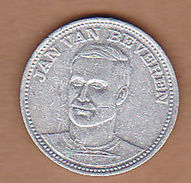 AC -  JAN VAN BEVEREN  VOETBAL TOP 20  SHELL 1970  TOKEN - JETON - Monétaires / De Nécessité