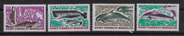 1969  Saint Pierre Et Miquelon  N° 391 à 394  Nf *. MLH .  Animaux Marins . Phoques, Cachalots, Globicéphales, Dauphins - Unused Stamps