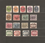 BAVIERE  TIMBRES TAXE N°61/77 OBLITERE DE 1920 - Servizio