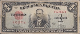 1948-BK-15 CUBA 1948 CERTIFICADO DE PLATA P.69g 1$ JOSE MARTI. SILVER CERTIFICATE. - Kuba