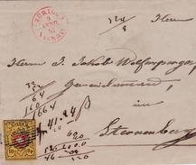 Switzerland Postal History. Zurich To Sternberg 1852 - 1843-1852 Federal & Cantonal Stamps