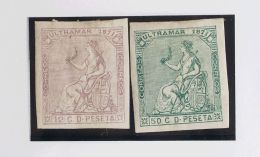 Cuba. * 25s, Ant.23s 12 Cts Lila Y 50 Cts Verde. SIN DENTAR. MAGNIFICOS. (Edifil 2013: 110,5€) - Otros & Sin Clasificación