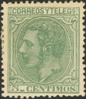 Alfonso XII. 1 De Mayo De 1879. * 201 5 Cts Verde. MAGNIFICO. - Otros & Sin Clasificación