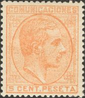 Alfonso XII. 1 De Julio De 1878. * 191 5 Cts Amarillo. Excepcional Color Y Centraje. PIEZA DE LUJO. - Otros & Sin Clasificación