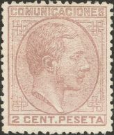 Alfonso XII. 1 De Julio De 1878. (*) 190 2 Cts Malva. Excelente Centraje. MAGNIFICO. (Edifil 2017: 53€) - Otros & Sin Clasificación