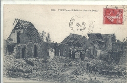 PAS DE CALAIS - 62 - VITRY EN ARTOIS - Guerre 14 - Rue De Douai - Vitry En Artois