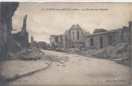 PAS DE CALAIS - 62 - VITRY EN ARTOIS - Guerre 14 - Le Choeur De L'église - Vitry En Artois