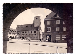 7180 CRAILSHEIM, Hotel Post - Faber, 1956, Druckstelle - Crailsheim