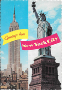 NEW YORK CITY - Empire State Building - Statue Of Liberty - Tarjetas Panorámicas