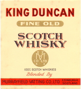 Etiket étiquette King Duncan Scotch Whisky - Whisky