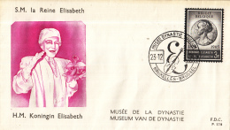 België - FDC 178 - Overlijden Van H.M. Koningin Elisabeth  - OBP 1359 - 1961-70