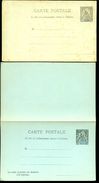 ANJOUAN COMOROS Postal Cards #1-2  10+10 C. Mint 1892 - Lettres & Documents