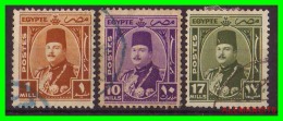 EGIPTO   -  EGYPT  -  SELLOS DE  KING  FAROUK  AÑO 1944 - Gebraucht