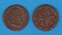 FERNANDO VII (1.808 - 1.833) 4 MARAVEDÍS 1.833 Cobre Segovia Réplica  DL-12.048 - Counterfeits