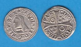 CARLOS II (1.665 - 1.700) 1 REAL Plata Barcelona 1.687 Réplica   DL-12.050 - Imitationen, Nachahmungen