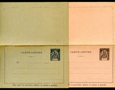 DIEGO SUAREZ MADAGASCAR Letter Cards #A3-4  15+25 C. Mint Vf 1893 - Covers & Documents