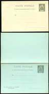 DIEGO SUAREZ MADAGASCAR Postal Cards #6-7  Mint 1893 - Storia Postale