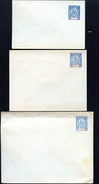 DIEGO SUAREZ MADAGASCAR Set Of 3 Envelopes #3-3b  Mint 1893 - Brieven En Documenten