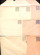 IVORY COAST Complete Set Of 7 Envelopes #B6-8b Mint 1901 - Briefe U. Dokumente