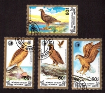 LOTE 1233  ///  (055) MONGOLIA 1988    YVERT Nº:° 1604/1607 - Águilas & Aves De Presa