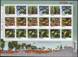 Brasil 2016 ** Minipliego 3 Series "Frutas Del Cerrado". See Desc. - Unused Stamps