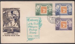 Philippines 1954 FDC With Mi#575-577 - Philippinen